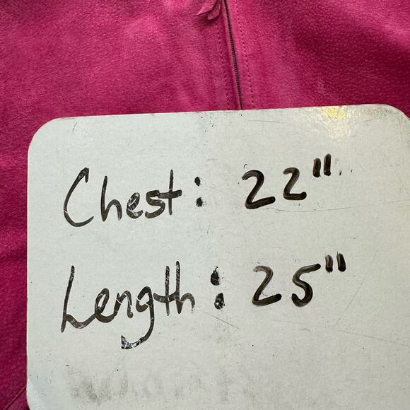 Vintage Mixed Blues Leather Bomber Jacket Barbie Pink Floral Lining Retro Small - Picture 12 of 14